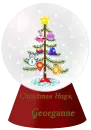 Christmas Tree Globe - Georganne