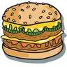 burger with 2 patties
