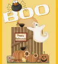 BOO HAPPY HALLOWEEN/GHOST