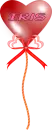 Heart Shape Balloon - Iris
