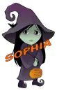 Cute Little Halloween Witch - Sophia
