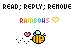 read; reply; remove
