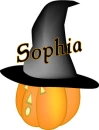 Pumpkin Witch Hat - Sophia