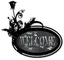 Welcome circle frame