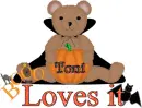 Halloween Bear Loves it  Toni