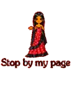Stop by my page, red lady