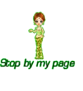 Stop by my page, green lady