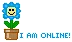 blue online flower
