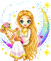 playing harp