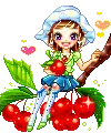 with cherries