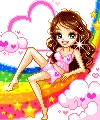 with rainbow