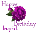 Ingrid Happy Birthday