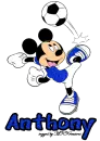 Anthony Mickey Mouse Soccer