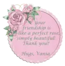 Your friendship... Vania