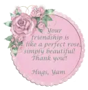 Your friendship... Yam