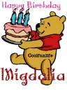 Pooh b-day migdalia