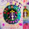 Crazy Coloured starbucks cup.