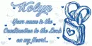 Kolyn, combination to my heart