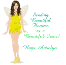 Sending beautiful flowers to a frenz
