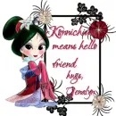 Konnichiwa means hello..