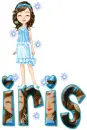Iris ... blue girl