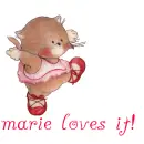 marie loves it!! â™¥â™¥ with a cute cat ballerina