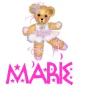 marie, with a cute bear ballerina :)
