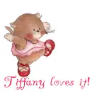 tiffany loves it!! with a cat ballerina,, :)