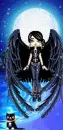 goth girl with wings