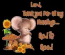 Thank you Lord