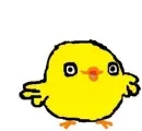 Waving chick