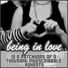 being in love...