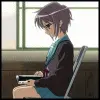 Yuki Nagato reading