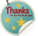 Thanks Sticker