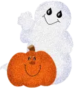 Ghost with pumpkin