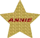 Gold Glitter Star - Annie