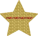 Gold Glitter Star - Georganne