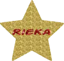 Gold Glitter Star - Rieka