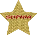 Gold Glitter Star - Sophia