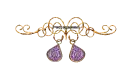gold purple divider