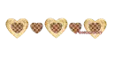 gold and brown hearts divider