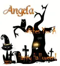 Angela wishing you a happy halloween