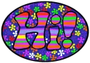 Colorful 'Hi'