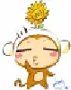 Dancin flower hat monkeyXD