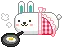 Cute rabbit cookin'