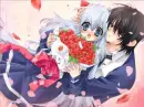Blushing flowers