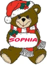 Christmas Teddy Bear - Sophia
