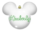 mickey bulb with the name kimberly