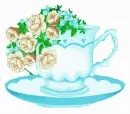 Tasse mit Rose