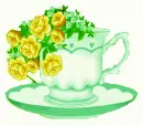 Tasse mit Rose